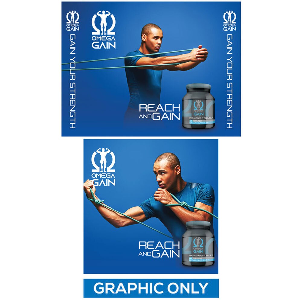 ONE CHOICE® SEG Pop Up Display — Double Sided Graphic Only / 8 ft